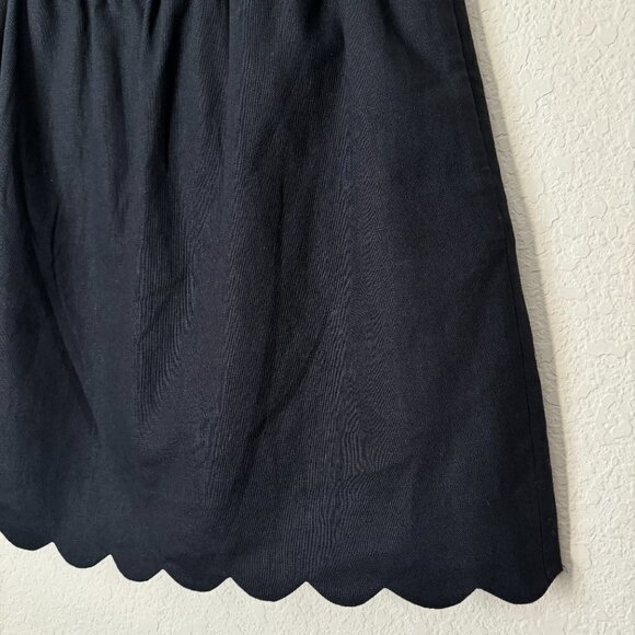 J. Crew Linen Cotton Blend Scalloped Hem Sidewalk Skirt NEW - Picture 4 of 11